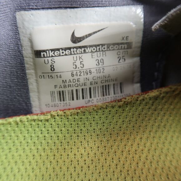 Nike Shoes Womens 8 Athletic Trainers Free 5.0 Sport Running Active Comfort Grey - Picture 11 of 14